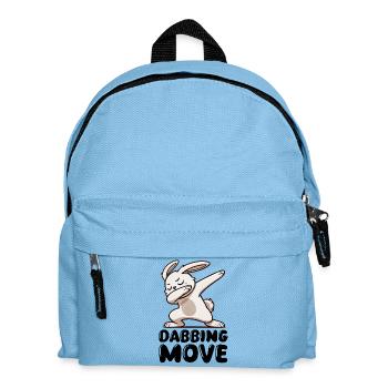 hase rabbit dabbing - Kinder Rucksack - Hellblau - Vorne