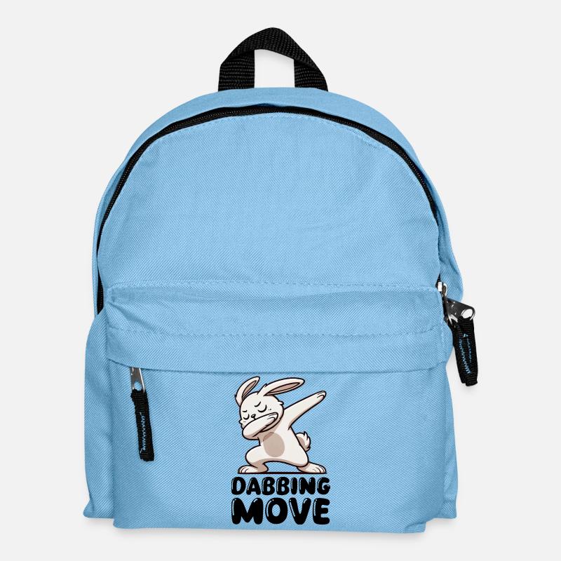 hase rabbit dabbing - Kinder Rucksack - Hellblau