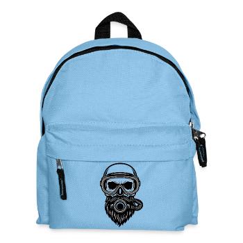 Skull Diver - Kids' Backpack - light blue - Front