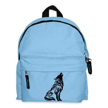 Nordic Wolf Tribal Tattoo - Kinder Rucksack - Hellblau - Vorne