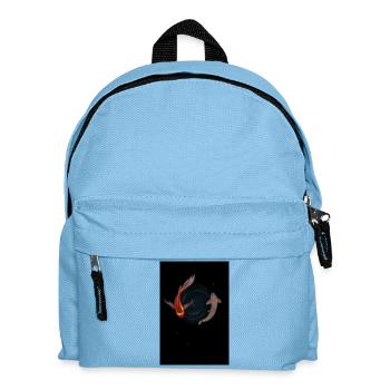 Koi Fische im Sternenwirbel - Kinder Rucksack - Hellblau - Vorne