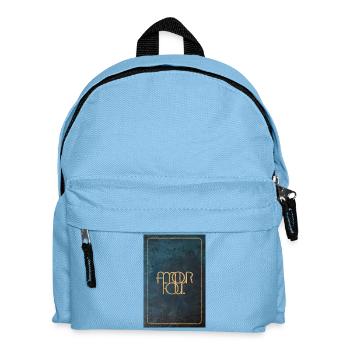 Amour Fou Gold Foil on Blue - Kids' Backpack - light blue - Front