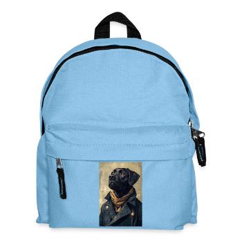 Illustration eines humanoiden Hundes - Kinder Rucksack - Hellblau - Vorne