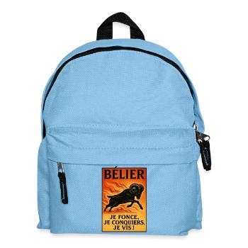 Aries Star Sign - Astrology - Kids' Backpack - light blue - Front