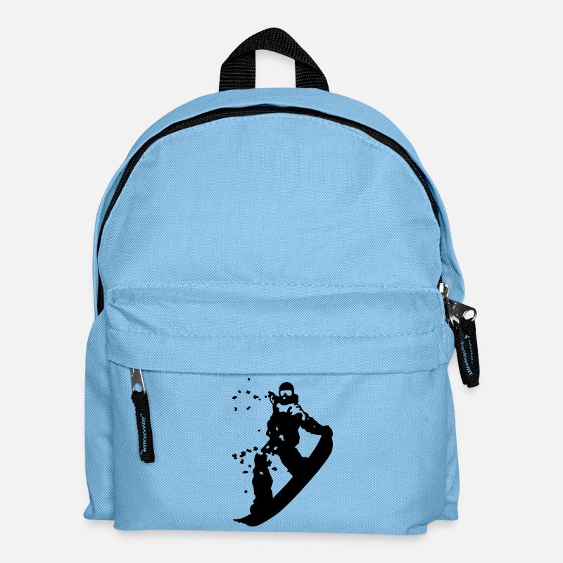 Snowboard - Kinder Rucksack - Hellblau