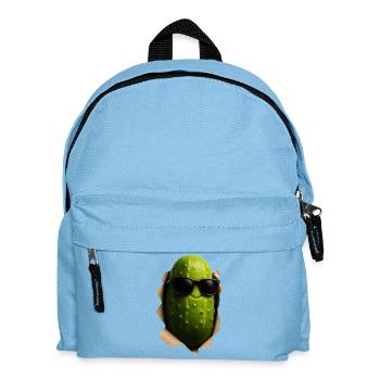Gurke Gewürzgurke - Kinder Rucksack - Hellblau - Vorne
