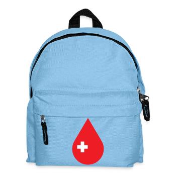 Donner du sang, service de don, donneurs de sang - Sac à dos Enfant - bleu clair - Devant