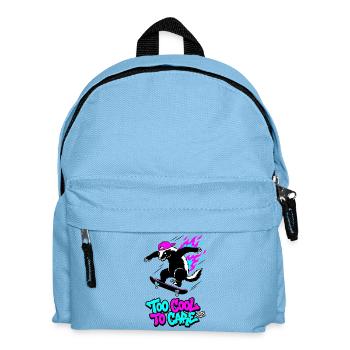 Too Cool To Care 2018 Honigdachs - Kinder Rucksack - Hellblau - Vorne