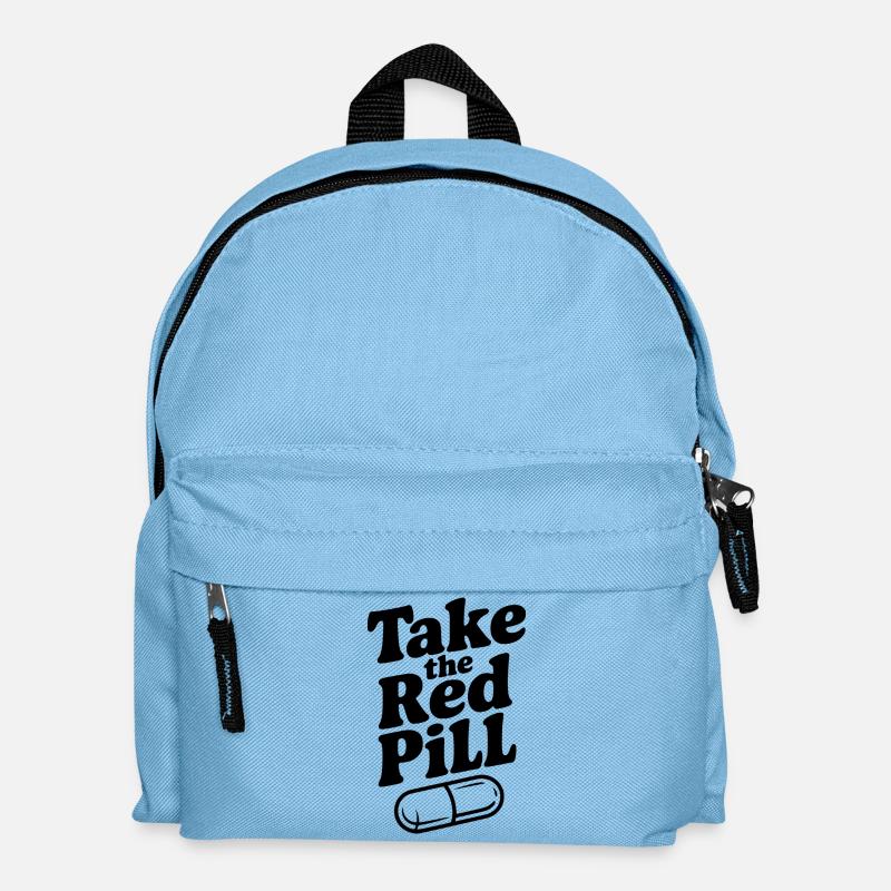 Prends la pilule rouge - Sac à dos Enfant - bleu clair