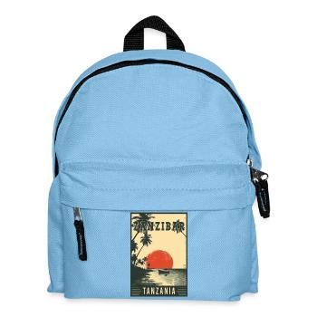 Discover Tropical Zanzibar in Tanzania - Kids' Backpack - light blue - Front