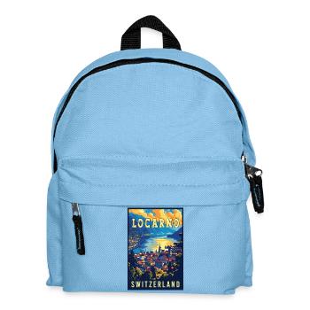 Découvrez la tranquillité à Locarno - Suisse - Sac à dos Enfant - bleu clair - Devant