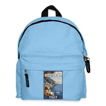 Découvrez le paradis méditerranéen italien de Positano - Sac à dos Enfant - bleu clair - Devant