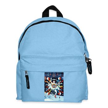 Astral Eye Mandala Surréalisme Tablette de cire - Sac à dos Enfant - bleu clair - Devant