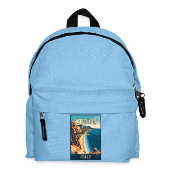 Experience Coastal Paradise of Sardinia in Italy - Kids' Backpack - light blue - Front