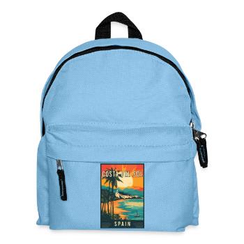 Erkunden Sie die Mittelmeer-Costa del Sol in Spanien - Kinder Rucksack - Hellblau - Vorne