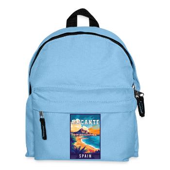 Découvrez le charme méditerranéen d’Alicante en Espagne - Sac à dos Enfant - bleu clair - Devant