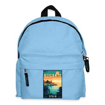 Découvrez le charme méditerranéen d’Alicante, Espagne - Sac à dos Enfant - bleu clair - Devant