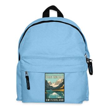 Entdecken Sie das alpine Juwel Oeschinensee in der Schweiz - Kinder Rucksack - Hellblau - Vorne