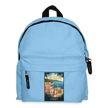 Découvrez la gemme adriatique de Trieste en Italie - Sac à dos Enfant - bleu clair - Devant