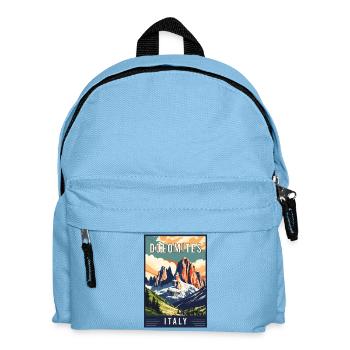 Erleben Sie majestätische Dolomiten in Italien - Kinder Rucksack - Hellblau - Vorne