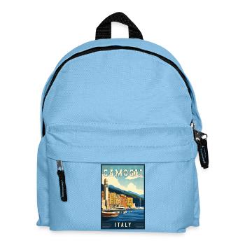 Entdecken Sie Charming Camogli in Italien - Kinder Rucksack - Hellblau - Vorne