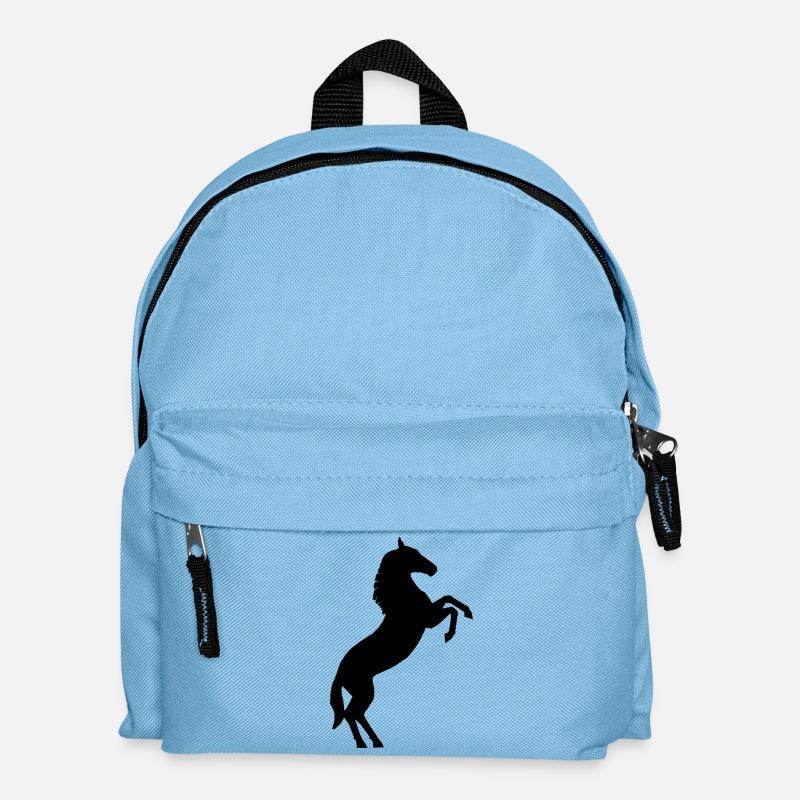 Pferd - Kinder Rucksack - Hellblau