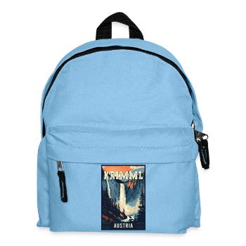 Découvrez la majestueuse cascade de Krimml en Autriche - Sac à dos Enfant - bleu clair - Devant