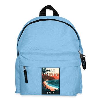 Discover Canary Islands and Gran Canaria in Spain - Kids' Backpack - light blue - Front