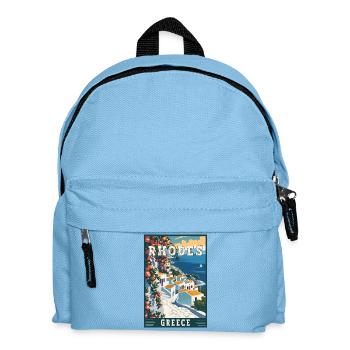 Explore Timeless Beauty of Rhodes in Greece - Kids' Backpack - light blue - Front