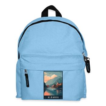 Explorez les Alpes balnéaires et les villes historiques d’Albanie - Sac à dos Enfant - bleu clair - Devant