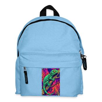 Gecko - Kinder Rucksack - Hellblau - Vorne