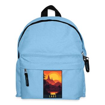 Explore Timeless Beauty of Laos - Kids' Backpack - light blue - Front