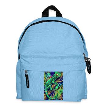 Gecko - Kinder Rucksack - Hellblau - Vorne