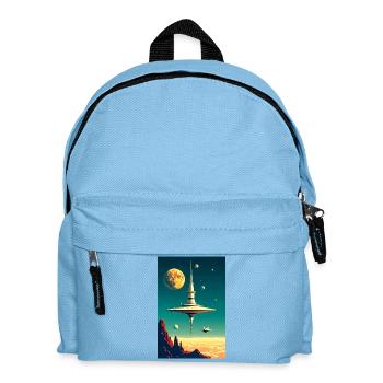 Cities Begin to Float Above the Clouds future - Kids' Backpack - light blue - Front
