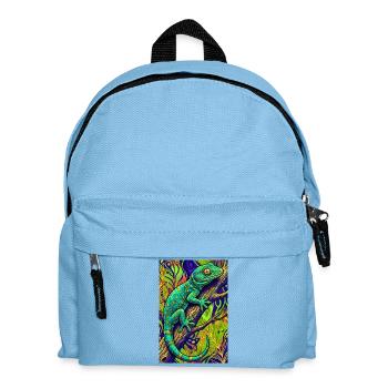 Gecko - Kinder Rucksack - Hellblau - Vorne