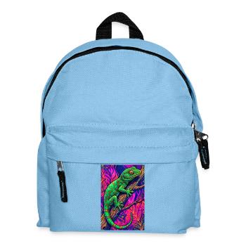Gecko - Kinder Rucksack - Hellblau - Vorne