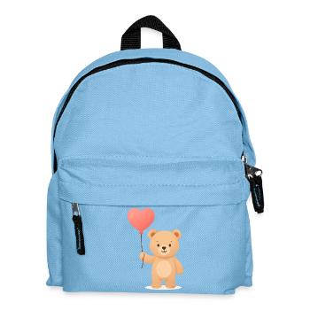 Ours tendre avec ballon au cœur - Sac à dos Enfant - bleu clair - Devant
