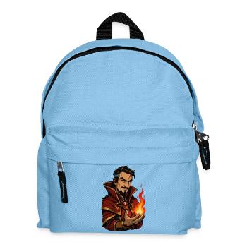 Flammender Magier - Kinder Rucksack - Hellblau - Vorne