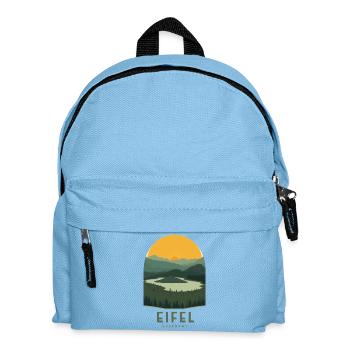 Eifel Germany | Vintage National Park - Kids' Backpack - light blue - Front