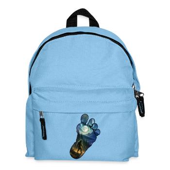 Bigfoot Footprint – Sasquatch Outdoor-Wanderung - Kinder Rucksack - Hellblau - Vorne