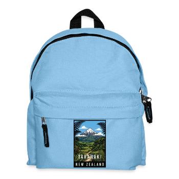 Erleben Sie den Taranaki Mountain in Neuseeland - Kinder Rucksack - Hellblau - Vorne