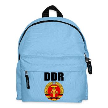 Manteau RDA des bras avec le lettrage noir - Sac à dos Enfant - bleu clair - Devant