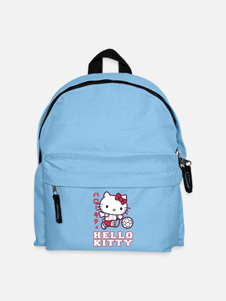 Hello Kitty Playing Football - Kids' Backpack - light blue