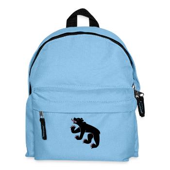 drawing of a bear symbol flag of Bern Switzerland - Kids' Backpack - light blue - Front