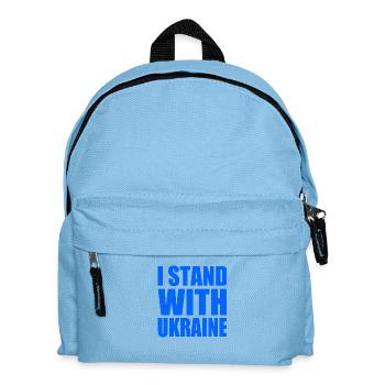 I stand with ukraine - Kids' Backpack - light blue - Front