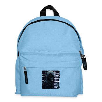 Time is our most precious asset. - Kids' Backpack - light blue - Front