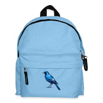 Blue Raven - Bird Sticker - Kids' Backpack - light blue - Front