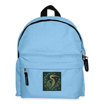Großer Blaureiher - Kinder Rucksack - Hellblau - Vorne