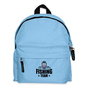 Fishing Team Angelhaken - Kinder Rucksack - Hellblau - Vorne