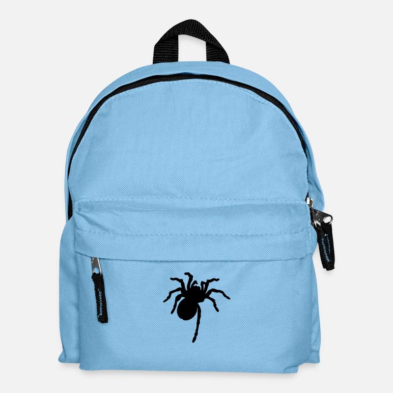 Große Spinne - Kinder Rucksack - Hellblau